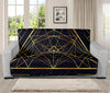 Geometric Pyramid Print Futon Protector