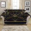 Geometric Pyramid Print Loveseat Protector