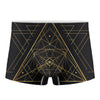 Geometric Pyramid Print Men's Boxer Briefs