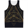 Geometric Pyramid Print Men's Tank Top