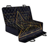 Geometric Pyramid Print Pet Car Back Seat Cover