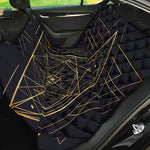 Geometric Pyramid Print Pet Car Back Seat Cover