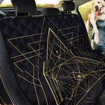 Geometric Pyramid Print Pet Car Back Seat Cover