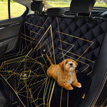 Geometric Pyramid Print Pet Car Back Seat Cover