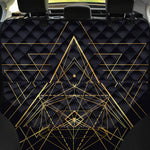 Geometric Pyramid Print Pet Car Back Seat Cover