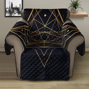 Geometric Pyramid Print Recliner Protector