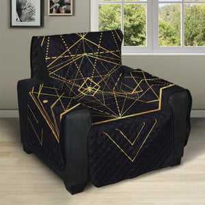 Geometric Pyramid Print Recliner Protector