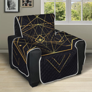 Geometric Pyramid Print Recliner Protector