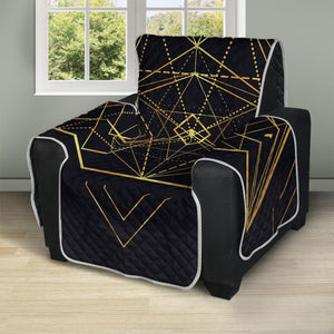 Geometric Pyramid Print Recliner Protector