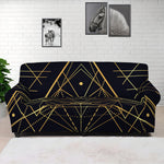 Geometric Pyramid Print Sofa Cover