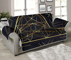 Geometric Pyramid Print Sofa Protector