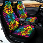 Geometric Rainbow Pattern Print Universal Fit Car Seat Covers