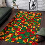 Geometric Reggae Pattern Print Area Rug GearFrost