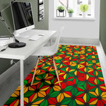 Geometric Reggae Pattern Print Area Rug GearFrost