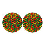 Geometric Reggae Pattern Print Car Coasters