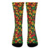 Geometric Reggae Pattern Print Crew Socks