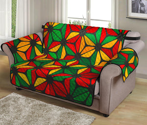 Geometric Reggae Pattern Print Loveseat Protector