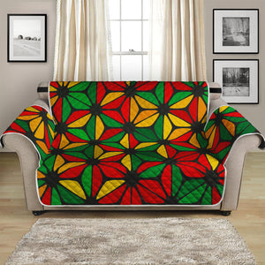 Geometric Reggae Pattern Print Loveseat Protector