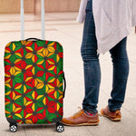 Geometric Reggae Pattern Print Luggage Cover GearFrost