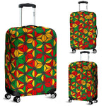 Geometric Reggae Pattern Print Luggage Cover GearFrost