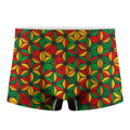 Geometric Reggae Pattern Print Men's Boxer Briefs