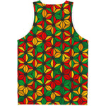Geometric Reggae Pattern Print Men's Tank Top