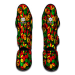 Geometric Reggae Pattern Print Muay Thai Shin Guard