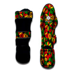 Geometric Reggae Pattern Print Muay Thai Shin Guard