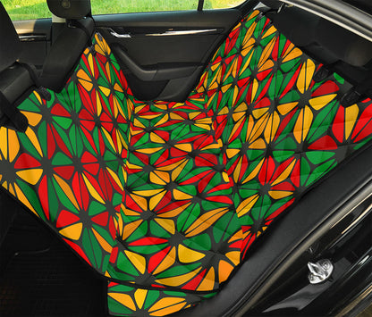 Geometric Reggae Pattern Print Pet Car Back Seat Cover