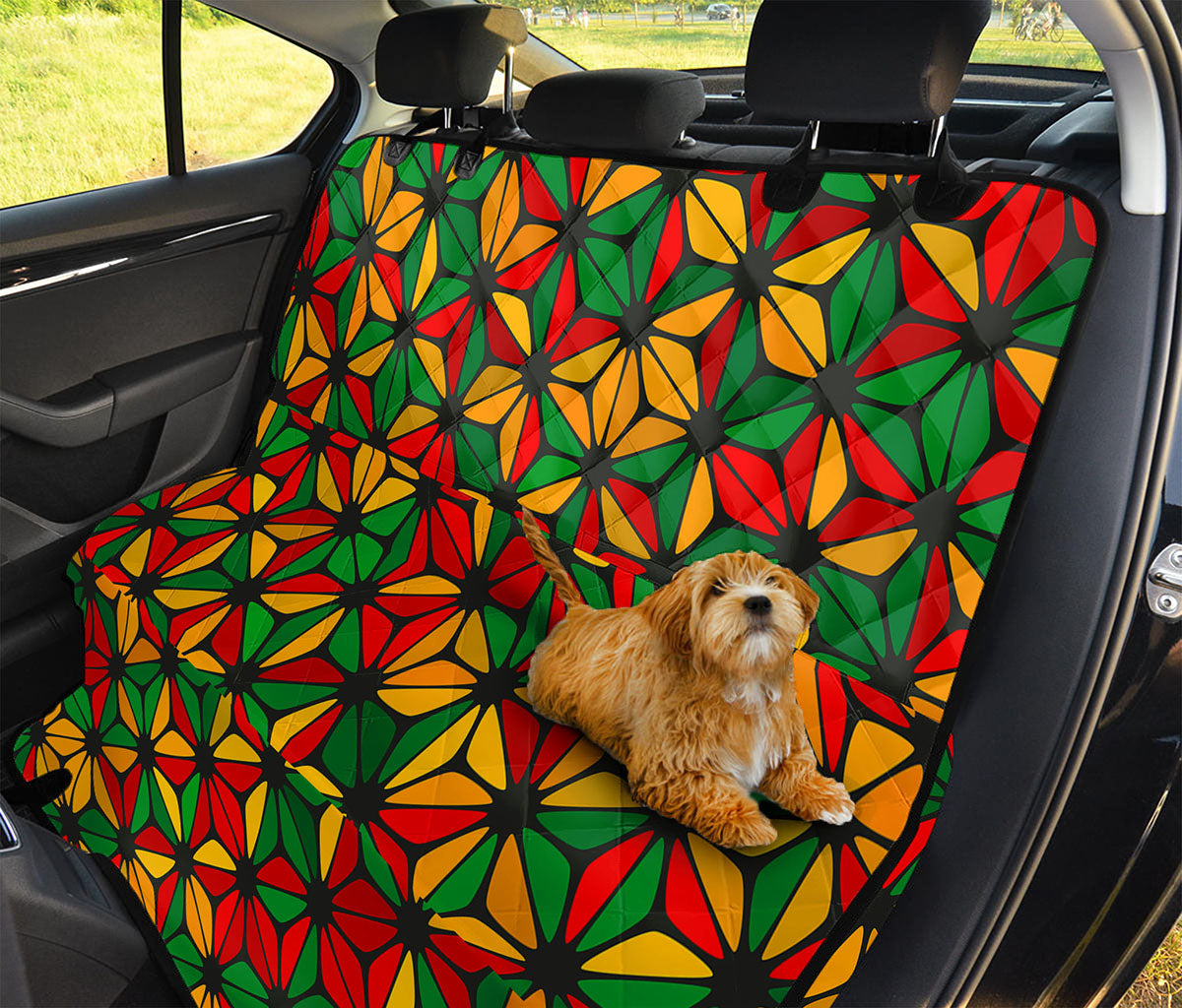 Geometric Reggae Pattern Print Pet Car Back Seat Cover