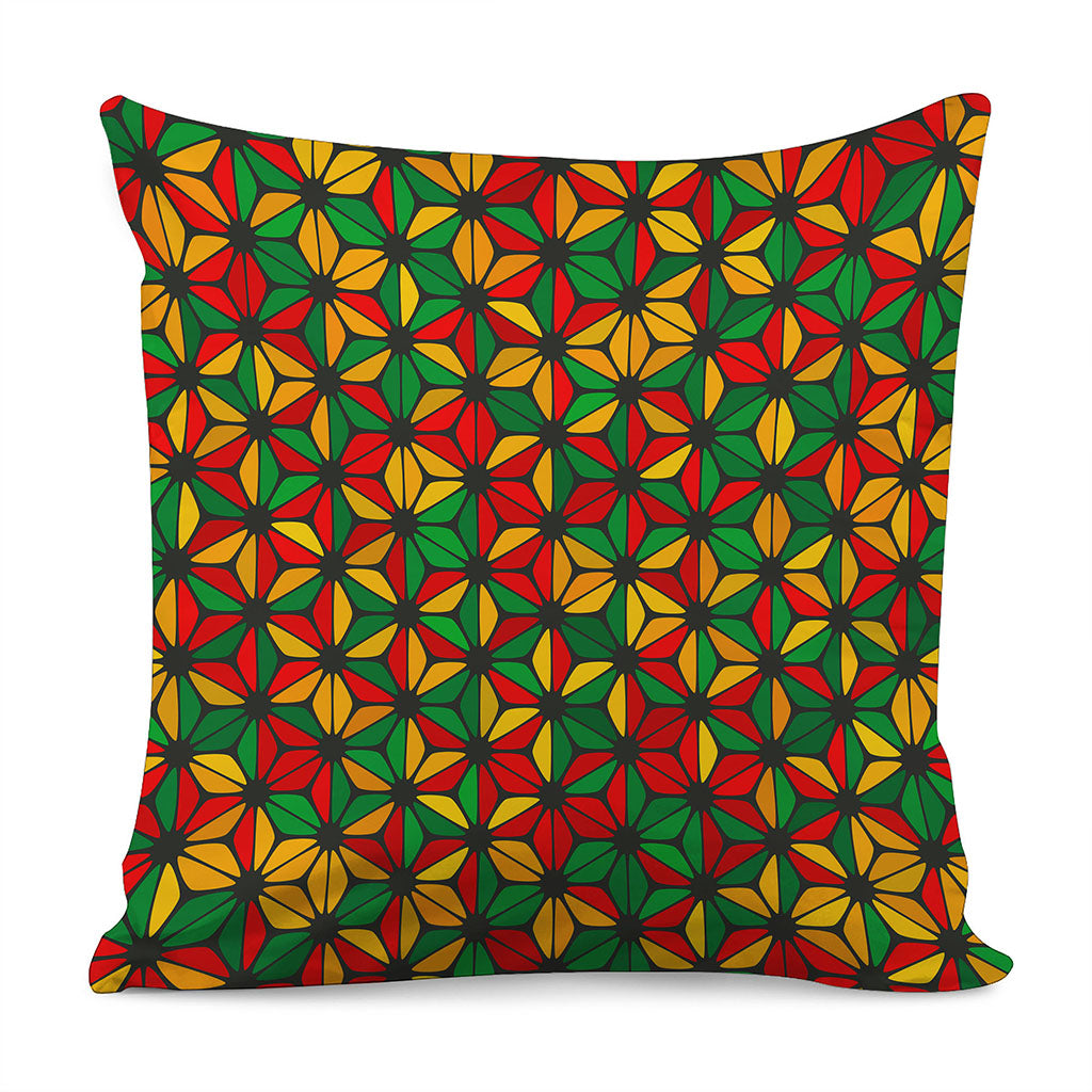Geometric Reggae Pattern Print Pillow Cover