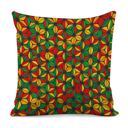 Geometric Reggae Pattern Print Pillow Cover