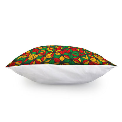 Geometric Reggae Pattern Print Pillow Cover