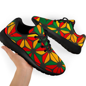 Geometric Reggae Pattern Print Sport Shoes GearFrost