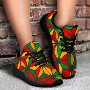 Geometric Reggae Pattern Print Sport Shoes GearFrost