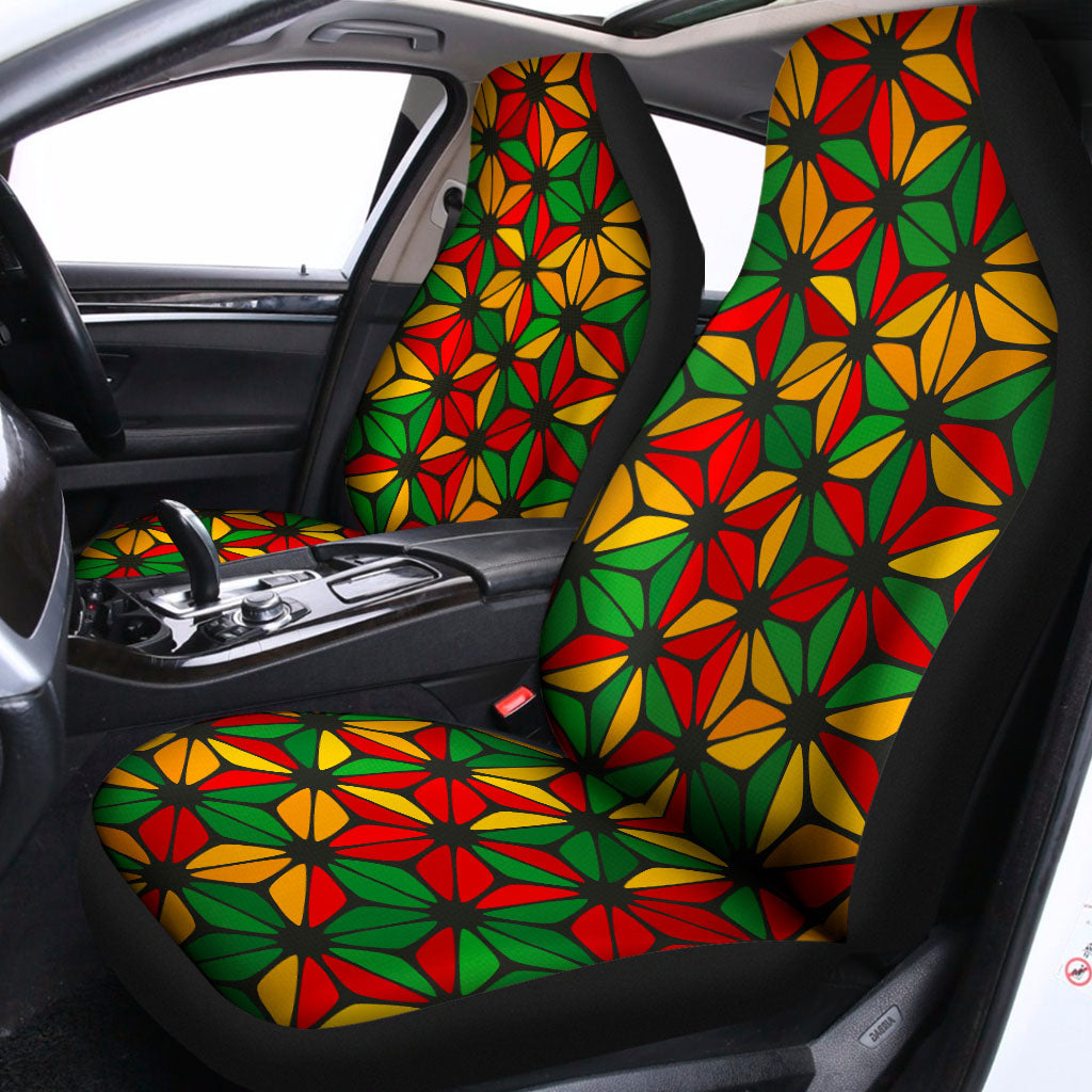 Geometric Reggae Pattern Print Universal Fit Car Seat Covers