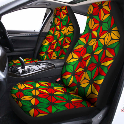 Geometric Reggae Pattern Print Universal Fit Car Seat Covers