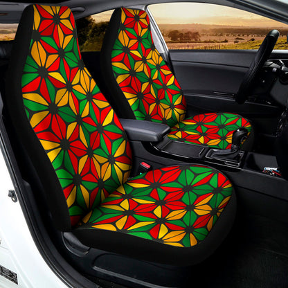Geometric Reggae Pattern Print Universal Fit Car Seat Covers