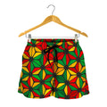 Geometric Reggae Pattern Print Women's Shorts