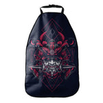 Geometric Samurai Mask Print Car Seat Organizers