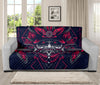 Geometric Samurai Mask Print Futon Protector