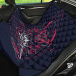 Geometric Samurai Mask Print Pet Car Back Seat Cover