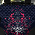 Geometric Samurai Mask Print Pet Car Back Seat Cover