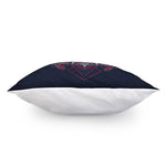 Geometric Samurai Mask Print Pillow Cover