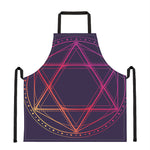 Geometric Star of David Print Apron