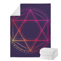 Geometric Star of David Print Blanket