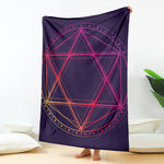 Geometric Star of David Print Blanket