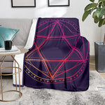 Geometric Star of David Print Blanket