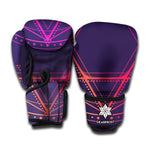 Geometric Star of David Print Boxing Gloves