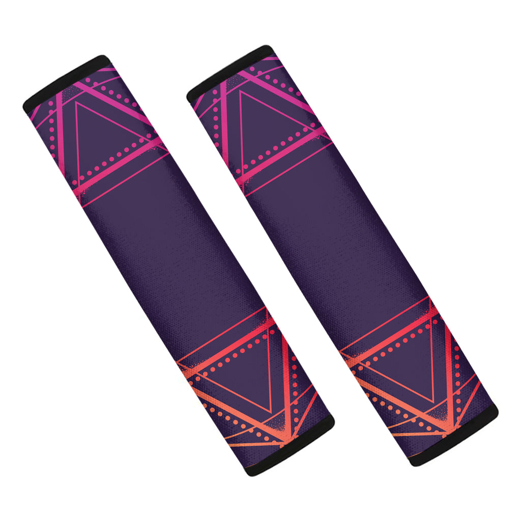 Geometric Star of David Print Car Seat Belt Covers
